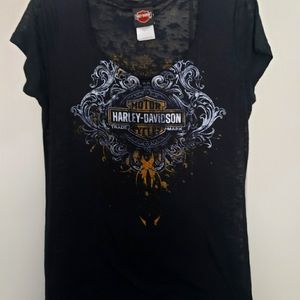 Womens sexy sheer harley davidson tee